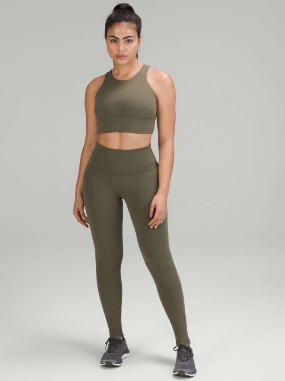 Lululemon Army  Green Wunder Train High Rise Tight
